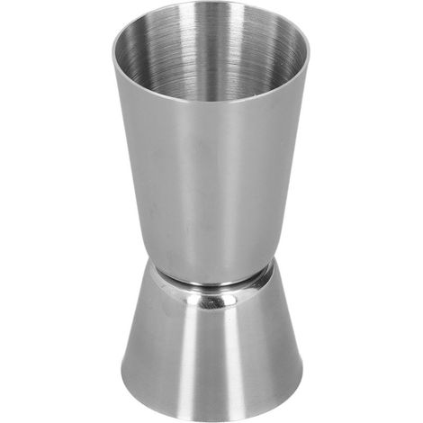 Elegant polierter Doppel-Jigger, schlichtes und raffiniertes Design, dickwandig, leicht zu reinigen, Shot-Spender für Bars (1/5)