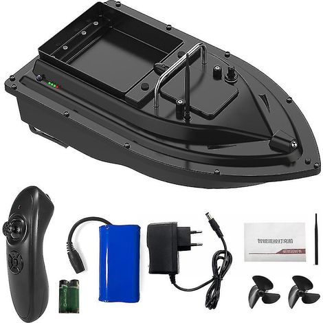 Télécommande sans fil pour bateau amorceur de pêche, lanceur de poissons, détecteur de poissons, portée de 430 à 540 mètres, bateau à leurre, hors-bord D16 5200 mAh UE (1/5)