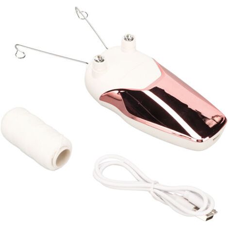 Épilateur électrique rose avec chargement USB, lumière LED et fonctions d'épilation multifonctions - AquaForge (1/5)