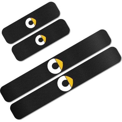 (Pour Smart Style 2) Pour Smart EQ Fortwo Forfour 453 451 452 450 454 Roadster : autocollants de seuil de porte en fibre de carbone,accessoires de tuning automobile (1/3)