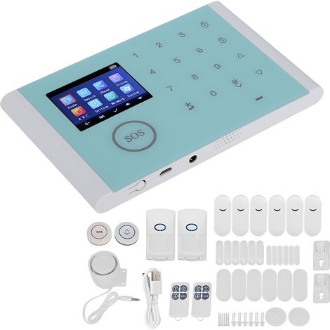 Système de sécurité domestique intelligent de type Wi-Fi/GSM/GPRS avec alarme antivol, kit sans fil à monter soi-même pour maison, bureau ou appartement. Kit d'alarme antivol sans fil à monter soi-mêm (1/5)
