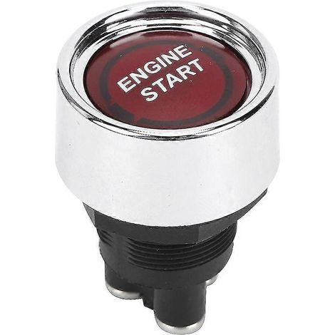 Interrupteur de démarrage moteur à LED, bouton d'allumage et d'arrêt pour camping-cars et voitures de course (rouge) (1/5)