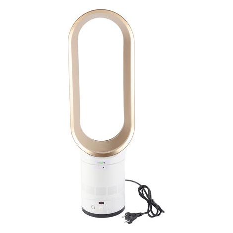 Flammkraft – Ventilateur colonne sans pales ultra silencieux – Purificateur d'air – Télécommande – Design elliptique – 40W – 220V EU – Pour maison et dortoir (1/5)