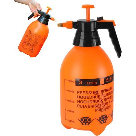 Spruzzatore manuale a pressione da 3 litri, flacone spray portatile, pompa a mano, multiuso per giardinaggio, irrigazione di piante, pulizia auto, attrezzi da giardinaggio (1/5)