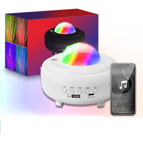 Projecteur LED Aurores Boréales avec Lune, Veilleuse (1/5)