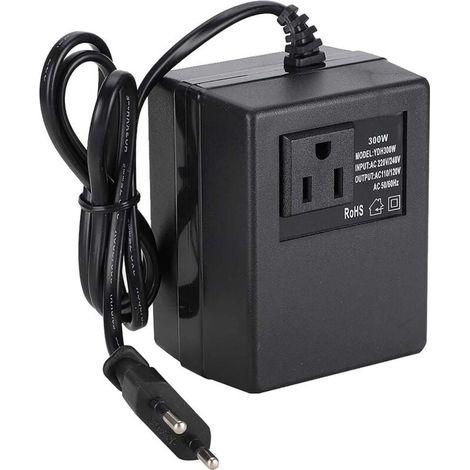 Adaptateur de prise UE, transformateur de tension de puissance 300 W AC 220 V à 110 V Adaptateur de prise UE (220 V) (1/3)