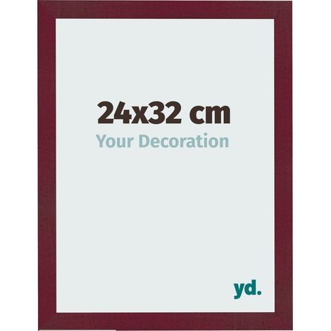 yd. - Cadre photo 24x32 - Vin Rouge Patine - MDF - Bologna (1/5)