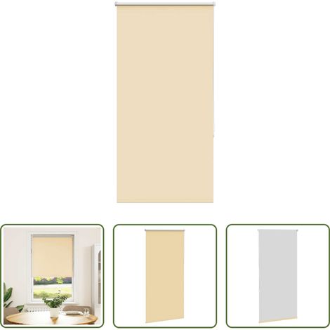 vidaXL Lichtschutz - Verdunkelungsrollo Beige 75x130cm Stoffbreite 70,7 cm Polyester (1/5)