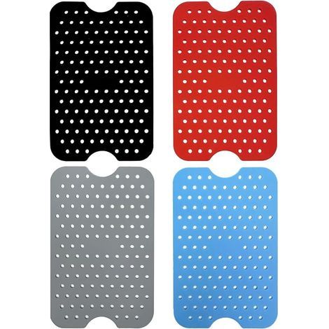 Accessoire Air Fryer, 4 Pièces Moule Air Fryer Pour NINJA Foodi AF300EU Dual Zone Airfryer 7,6L - Coussin Panier Silicone de Friteuse à Air Antiadhésive, Sans BPA & Lave-vaisselle, 13cm x 20cm (1/5)