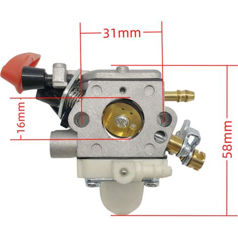 Carburateurs FS40 et FS40C compatibles avec les pièces du système d'alimentation en carburant des débroussailleuses C1M-S267A4144 120 0608 909-219, usinés avec précision pour une puissance de sortie s
