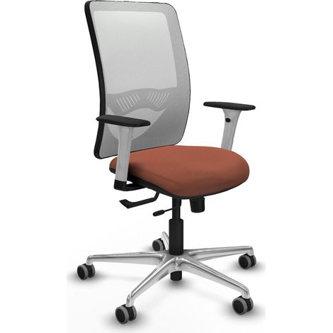 Chaise de bureau piqueras y crespo Zulema blanc support lombaire réglable (1/2)