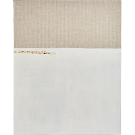 SKLUM Handgemaltes dekoratives Gemälde auf Leinen mit Gipsrelief (80x100 cm) Mivara               B                    