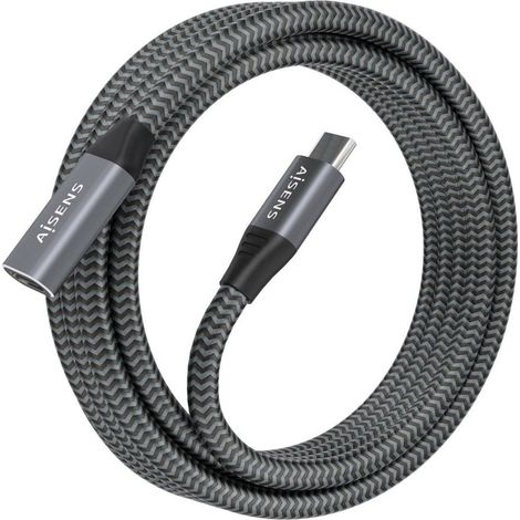 Cable Alargador USB Aisens A107-0636 Gris 2 m (1 unidad)