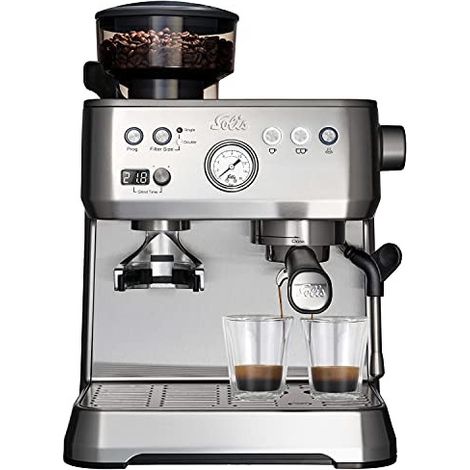 Solis Grind & Infuse Perfetta machine à café argent 30x38x40 cm