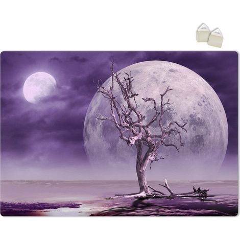 TWIN MOONS - POSTER in PVC da 3mm - Misura: 70x100 cm