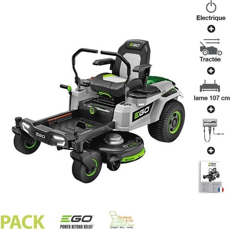 Ego Power+ – Tondeuse autoportée sur batterie 107 cm ZT4201E – Zero Turn – Moteur puissant – Idéale pour terrains accidentés (1/5)