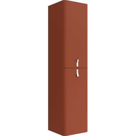 Salgar Hochschrank wandhängend UNIIQ links / rechts 2 Türen mit Softeinzug TERRACOTA 350 x 1500 x 350 mm (1/2)