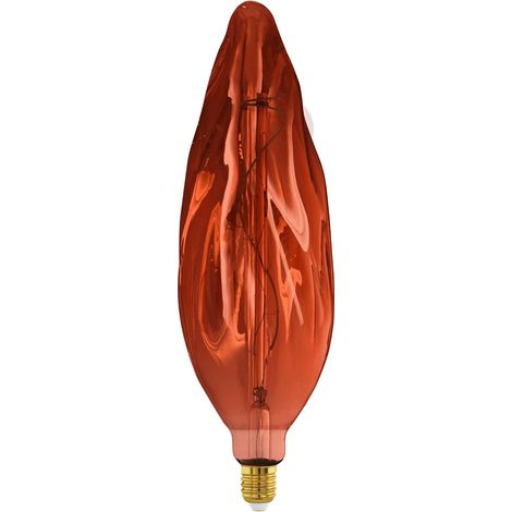 Grosse ampoule LED E27 filament spirale, lampe décorative à intensité (1/4)