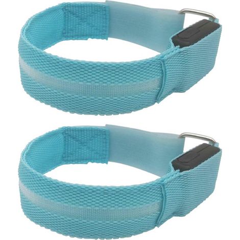 Brassard Led Reflectant - Lumiere De Securite Pour Course Et Velo - Ajustable Pour Adulte Enfant Animal - Lot De 1 (1/5)