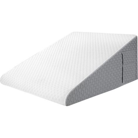 Oreiller triangulaire MY, 25 cm, pour le reflux acide, les maux de dos et les ronflements – Dessus en mousse à mémoire de forme rafr (1/5)