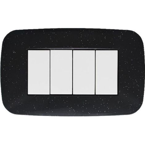 Trade Shop - FUTURE PLACCA 3 4 6 MODULEN NERO FLASH COMPATIBING MIT AXOLUTE BTICINO -