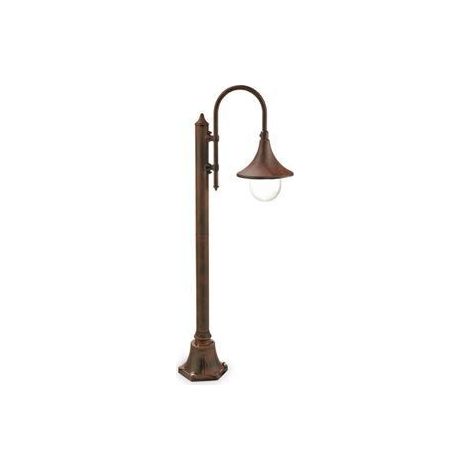 Palo Basso Esterno H135Cm Lampara Alluminio E Termoplastica Ruggine 1 Luce E27 (1/4)