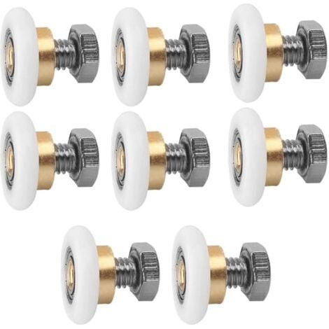 25MM Rollen für Schiebetüren, 8 Stück Duschrollen, Duschläufer, Rollenrad für Duschtür, Schiebetür-Ersatzrad (1/5)