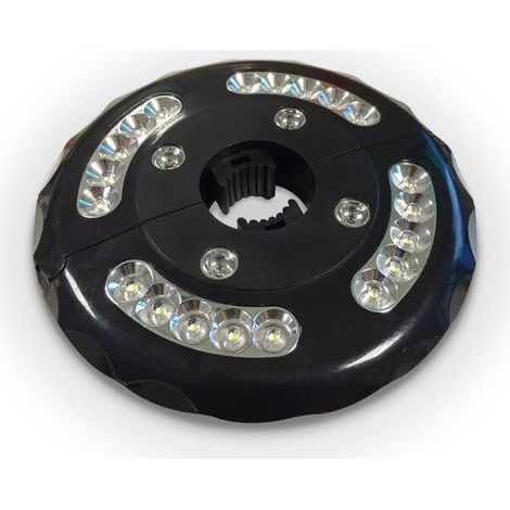 Lumière blanche chaude pour parasol de terrasse, 3 modes de luminosité, 28 lumières LED à 200 lumens, fonctionne avec 4 piles AA, pour parasol, tentes de camping (1/5)
