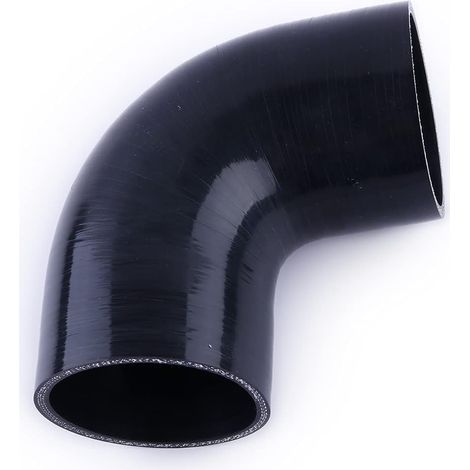 Coude 90 degrés 2,5" ID (63mm) Coupleur silicone Tuyau,Prise d'air d'intercooler turbo renforcée 4 plis Tuyauterie industrielle Tuyaux hydrauliques - 90-ID2.5" (1/5)
