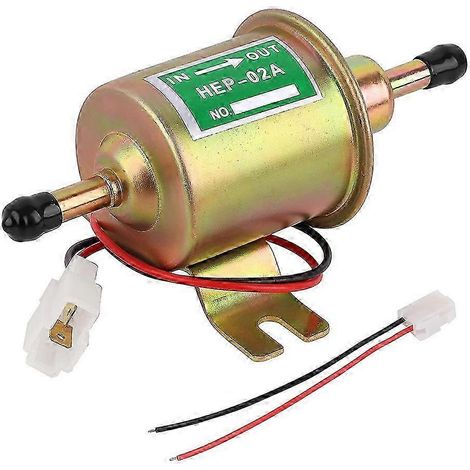 Universelles 12V Niederdruck-Elektrokraftstoffpumpen-Set mit Kraftstofffilter und 5/16" ID Ersatzkraftstoffschlauch, kompatibel mit Rasenmähervergasern. (1/5)
