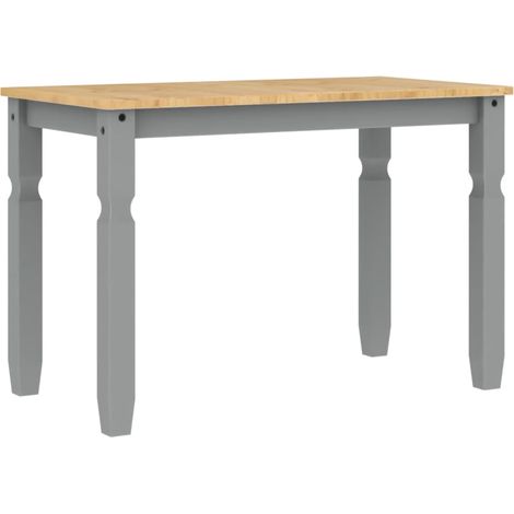 Esstisch Corona grau 112x60x75 cm massives Kiefernholz