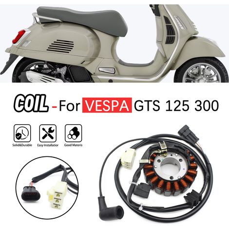 Ignition coil, stator and generator for Piaggio Vespa GTS250, 300, X7 and SR250. (1/5)