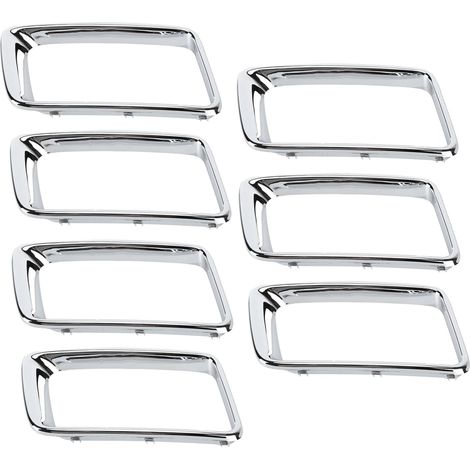 Chromgrill-Ersatzset, 7-teilig, inklusive Zierring, für Jeep Grand Cherokee 2014-2016 (modifiziert) (1/5)