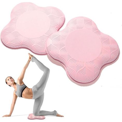 Lot de 2 genouillères et coudières de yoga – Mousse extra épaisse – Unisexes – Soutien et confort – Pilates (1/5)