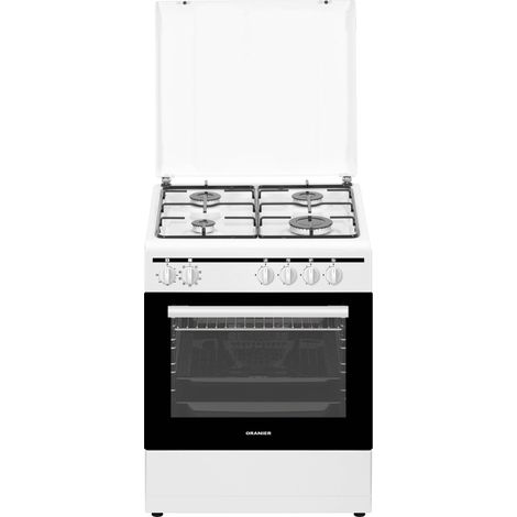 Oranier 60 cm weiß 4 Kochzonen Gas-Elektro-Standherd STK657