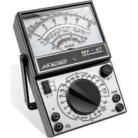 Voltmètre, voltmètre, ampèremètre, ohmmètre, multimètre analogique, testeur, appareil de mesure AC/DC 1000 V/500 mA (1/4)
