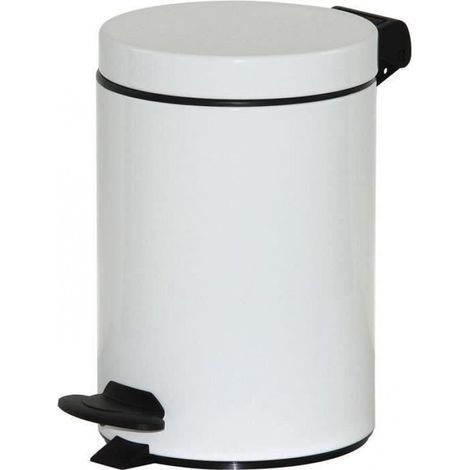 Poubelle Cyjeu salle de bain 3l blanc (1/2)