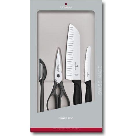Victorinox Swiss Classic Set de Cocina Negro 4 piezas