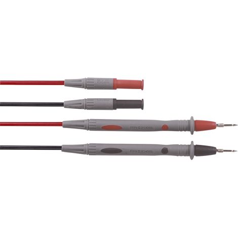 Rigol LEAD-DMM Sicherheits-Messleitungs-Set Lamellenstecker 4 mm Prüfspitze 1.20 m Schwarz, Rot 1 St