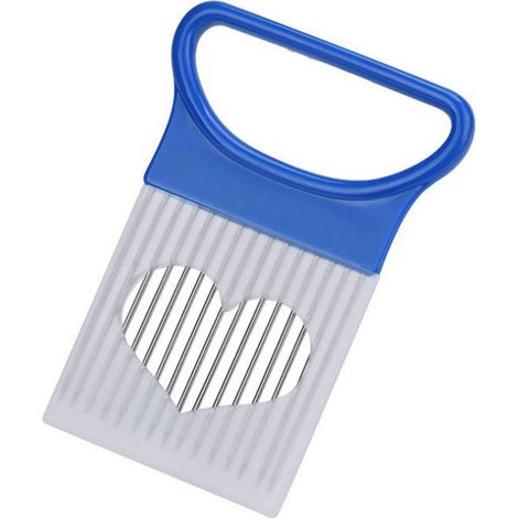 Coupe-oignons en acier inoxydable, bleu, aiguille à steak portable pour la cuisine domestique