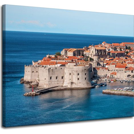 Leinwanddruck Architektur Kroatien 100x80 cm Dubrovnik Zadar Urlaub