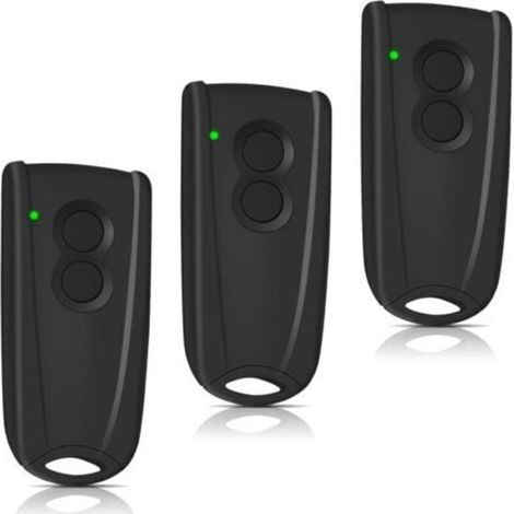 mandos a distancia para puertas de garaje de 433,92 MHz para Hormann EcoStar RSC2-433 RSE2-433, RSZ1-433, Hormann Liftronic 500/700/800 para Portronic D2500/D5000/S4000 (luz verde) (1/4)