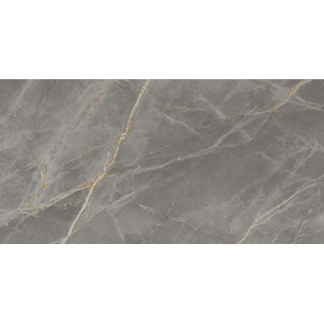 Carrelage effet Marbre Gris Titan 150x75x0,9 cm Brillant Montira - Sol et mur intérieur (vendu par carton de 2,25 m²) - RO'MA CARRELAGE
