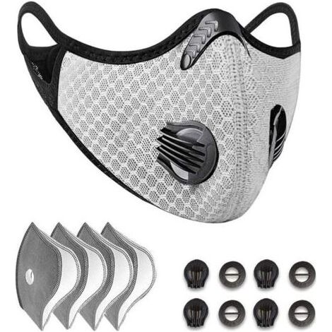 Pair Antipoussière réutilisable , Protection Sportive, avec Filtre à Charbon Actif et Valve/pour activités Moto en extérieur (1/5)