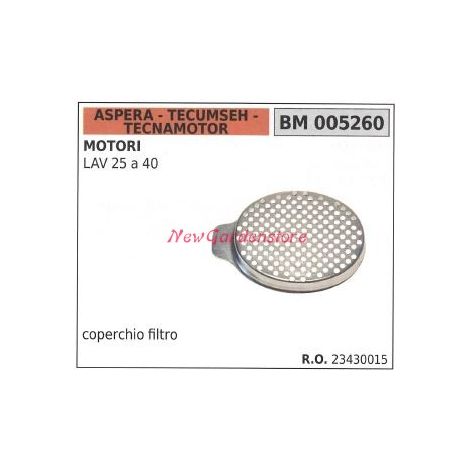 Coperchio filtro aria ASPERA motore rasaerba tosaerba tagliaerba LAV 25-40 005260