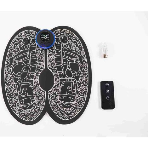 Massage des Pieds, Masseur de Pieds électrique, avec 8 Modes et 19 Intensités, EMS Masseur Plantaire Pliable et Portable, pour la Circulation Sanguine et le Soulagement des Douleurs Musculaires (1/5)
