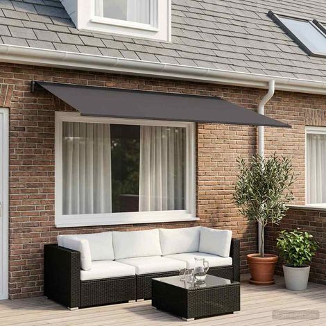 Teenpull – Markisenersatzstoff Anthrazit 450 x 300 cm Polyester (1/5)