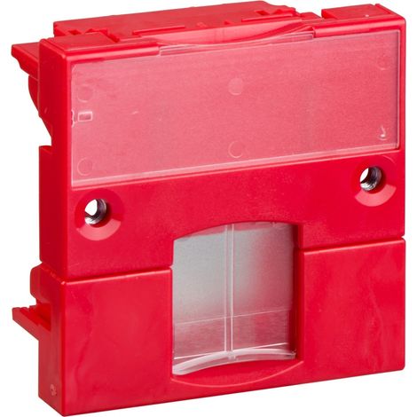Infraplus-MP Support adaptable rouge 45x45 volet transparent SCHNEIDER VDI88114