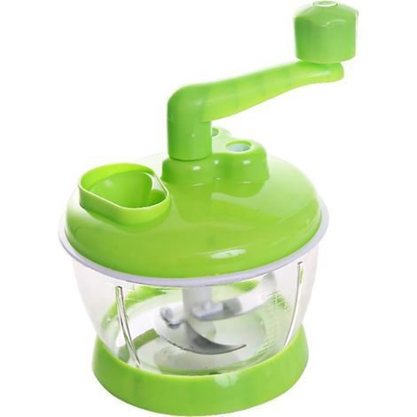Hachoir à légumes manuel, lame en acier inoxydable, mixeur portable pour aliments et viandes, idéal pour la cuisine et les restaurants. (1/5)