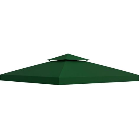Ersatzdach für Gartenpavillon, Ersatzüberdachung für Gartenlaube, Laubenzelt, 3 x 3 m, Dunkelgrün
